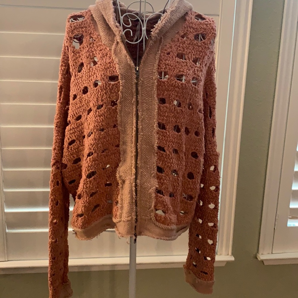 Free People Zip Up Hoodie